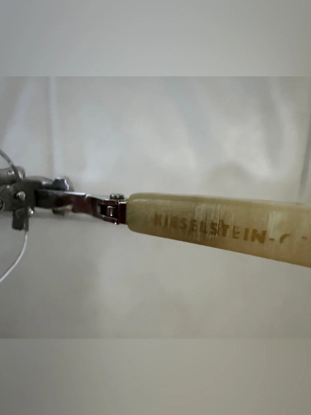 Kieselstein-Cord Thats A Croc Rimless Eyeglasses Silver Buffalo Horn Glasses